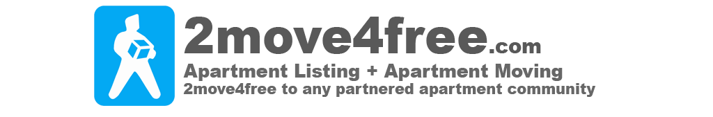 2move4free.com Apartment Listings + Apartment Moving = 2move4free to any partnered apartment community.